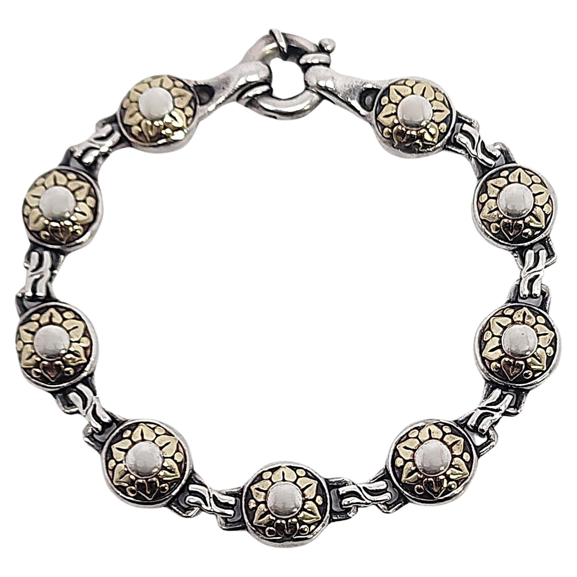 Lagos Sterling Silver 18K Plated Arcadian Link Bracelet #16272