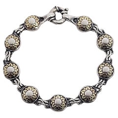 Lagos: 18 Karat versilbertes arkadisches Gliederarmband #16272 aus Sterlingsilber