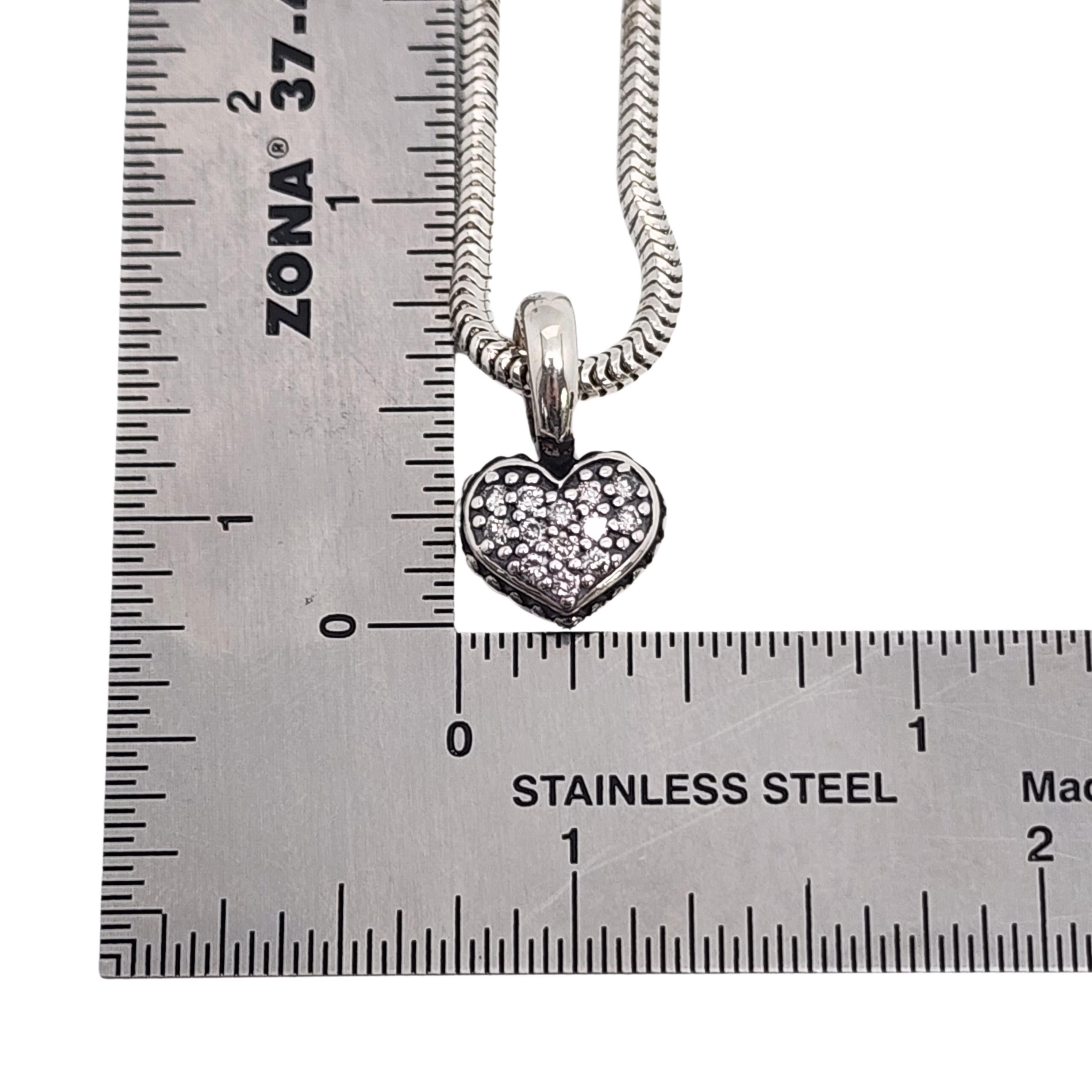 Lagos Sterling Silver 18K Plated Reversible Diamond Heart Pendant Necklace 16276 For Sale 4