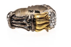 Lagos Sterlingsilber und 18k Arcadian Tulip Diamant Cluster-Ring