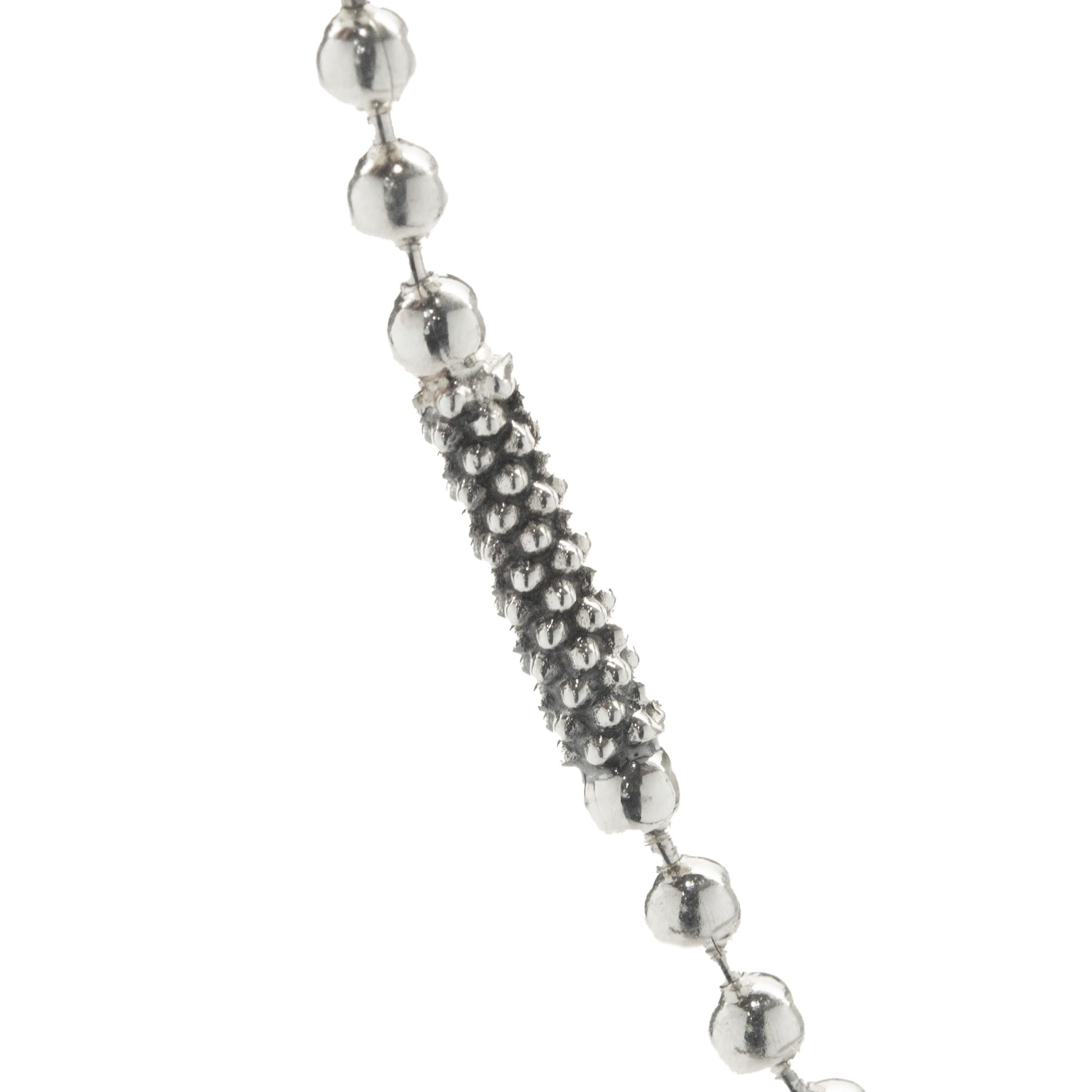 Designer: Lagos
Material: sterling silver
Weight: 11.57 grams
Dimensions: Necklace measures 18-inches