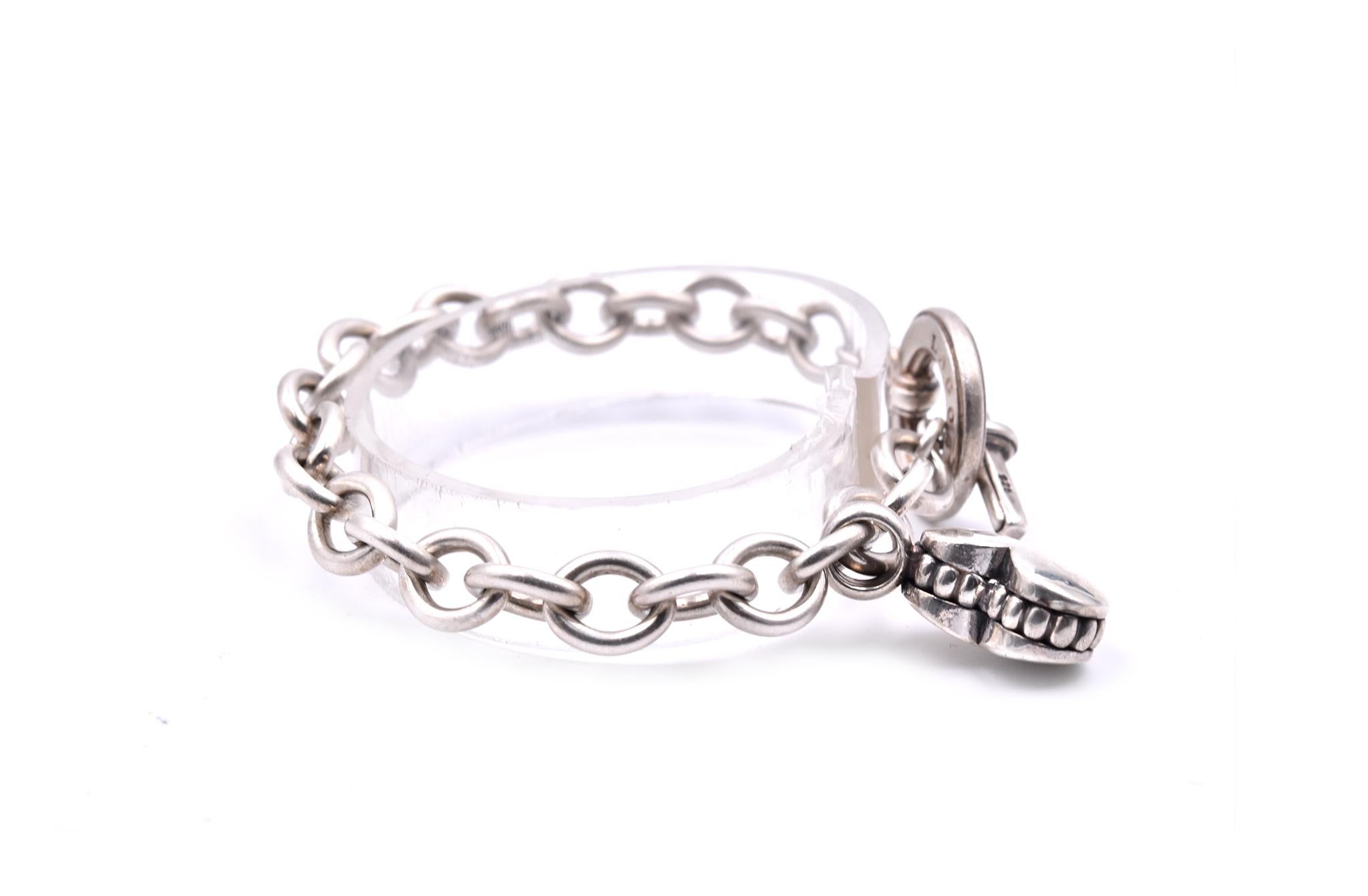 Designer: Lagos
Material: sterling silver
Dimensions: bracelet is 7”-inch
Weight: 32.24 grams
