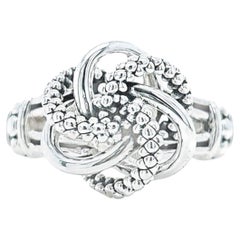 Lago Bague nœud d'amour en argent sterling