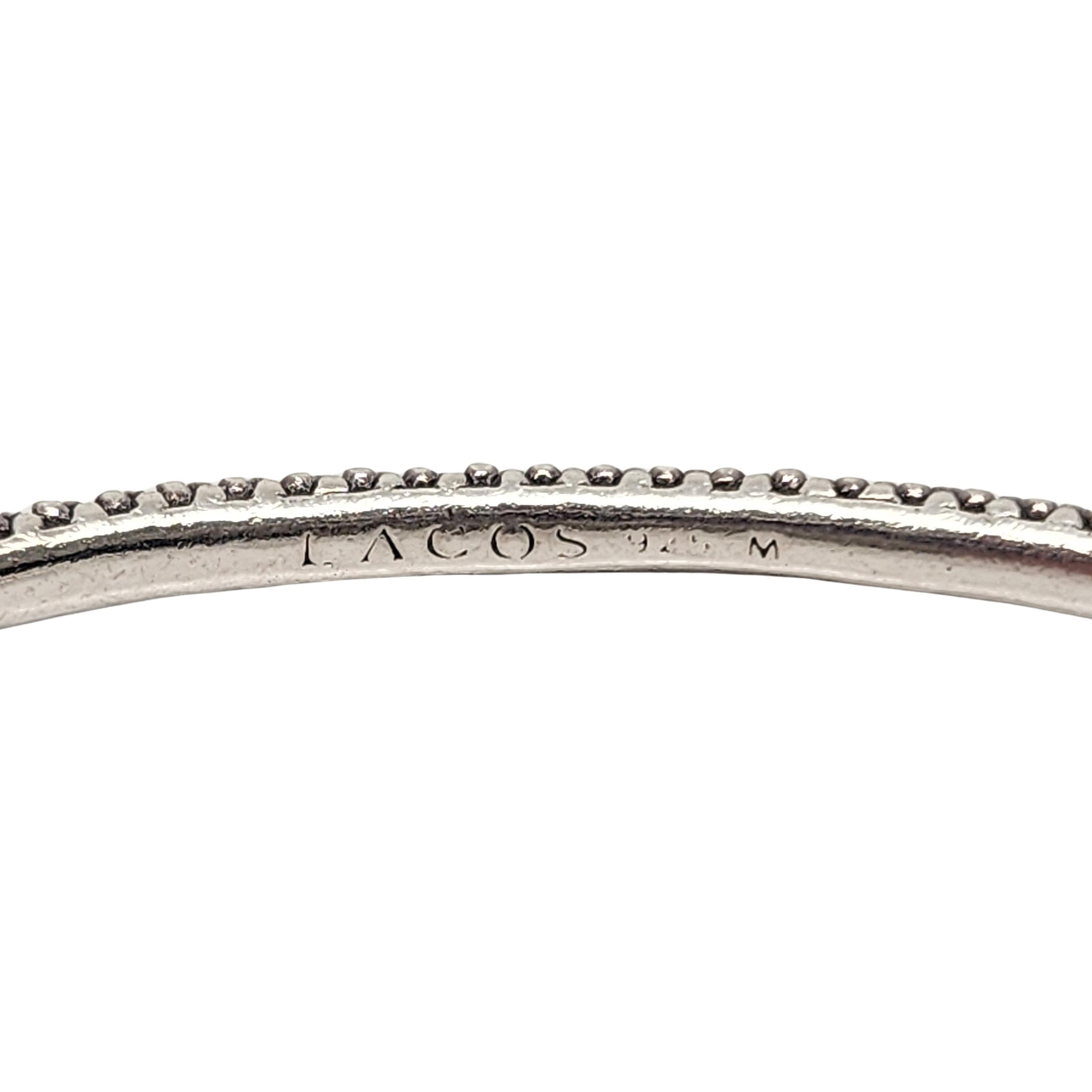 Lagos Sterling Silver Signature Caviar Beaded Bangle Bracelet #15369 2