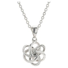 Collier  tourbillons en argent sterling Lagos