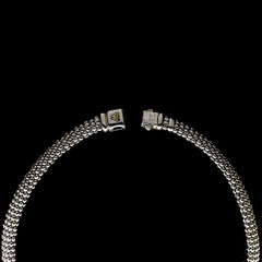 Lagos Torsade Silver & Gold Knot Center Caviar Necklace