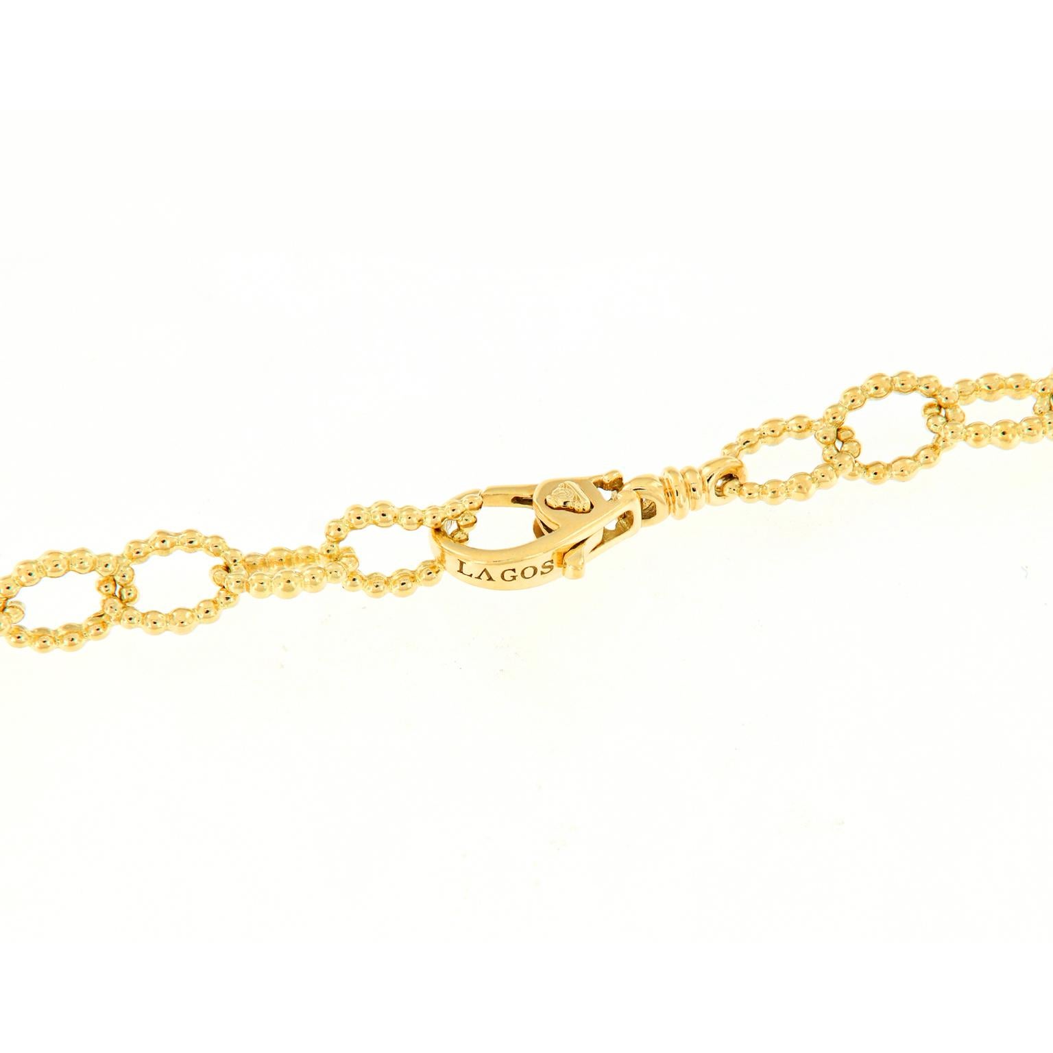fluted chain necklace