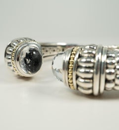 Lagos Gelbgold Sterlingsilber Weißtopas-Armband