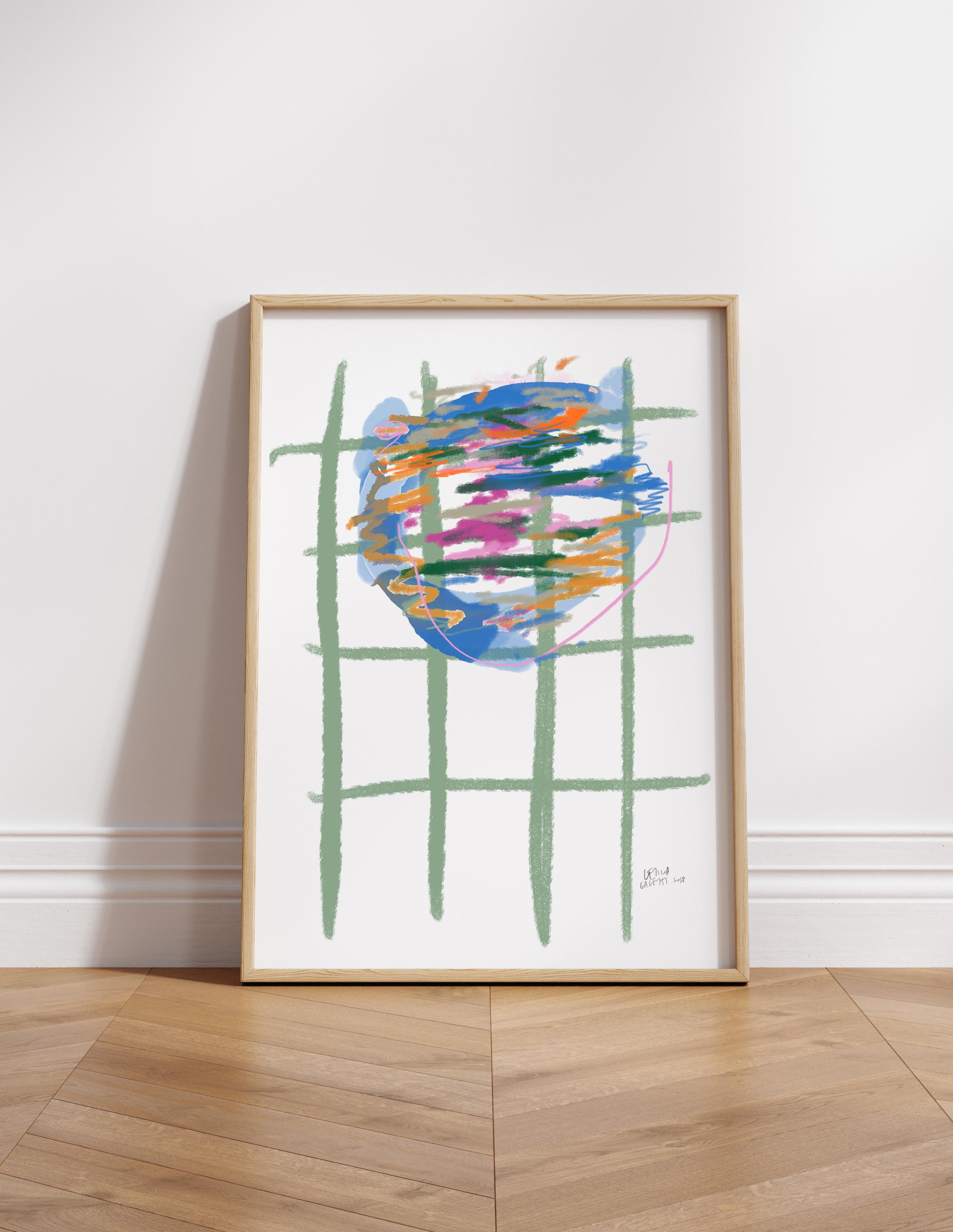 Giclée-Kunstdruck von Leticia Gagetti, gedruckt auf hochwertigem 260g-Papier mit einer matten Oberfläche, die lebendige und satte Farben garantiert.

Dieser Kunstdruck wurde im Giclée-Verfahren auf Papier in Museumsqualität gedruckt und verwendet
