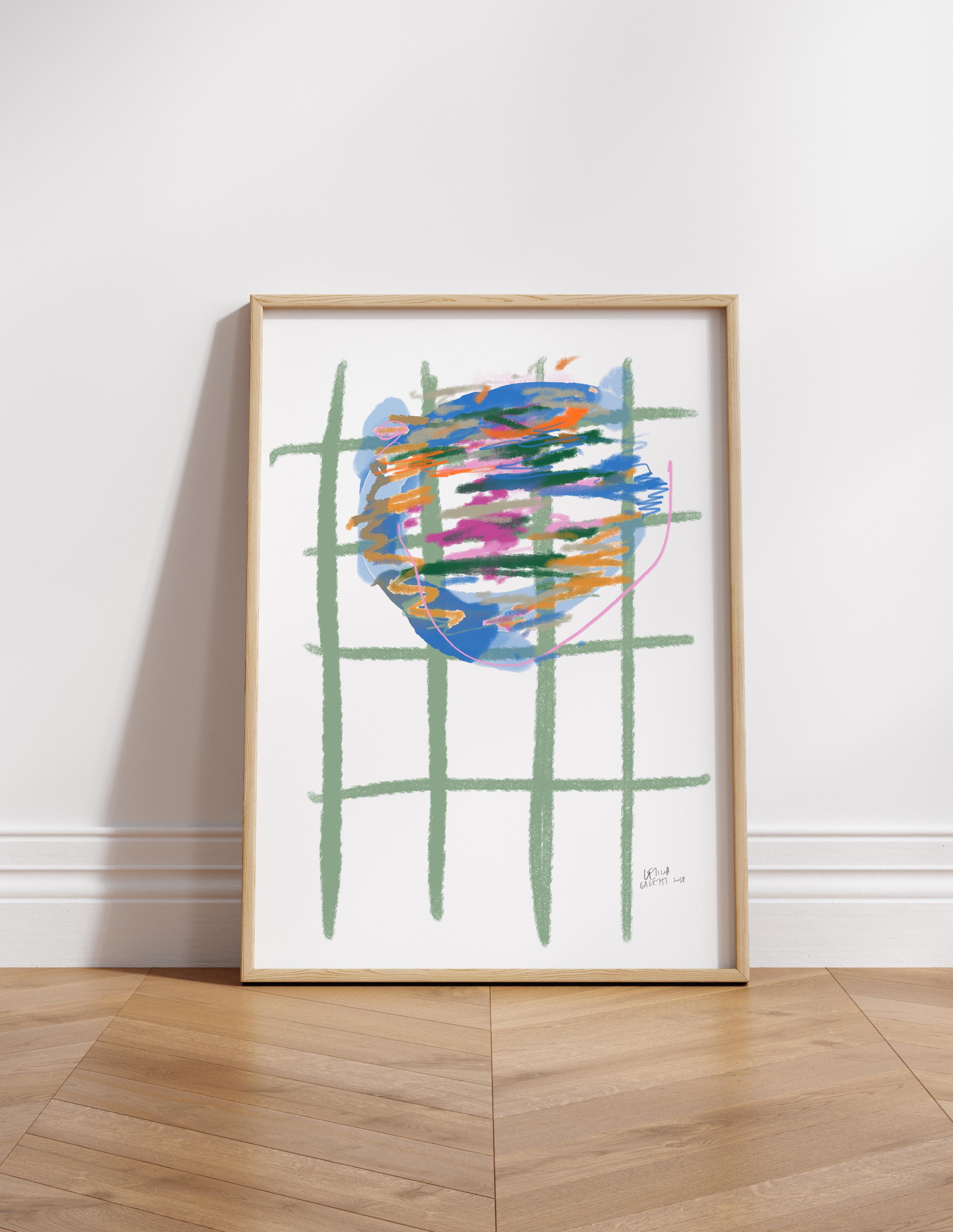 Impresión artística Giclée de Leticia Gagetti, impresa en papel de alta calidad de 260 g con un acabado mate que garantiza colores vivos y saturados.

Realizada mediante impresión giclée en papel de calidad museística, esta impresión artística