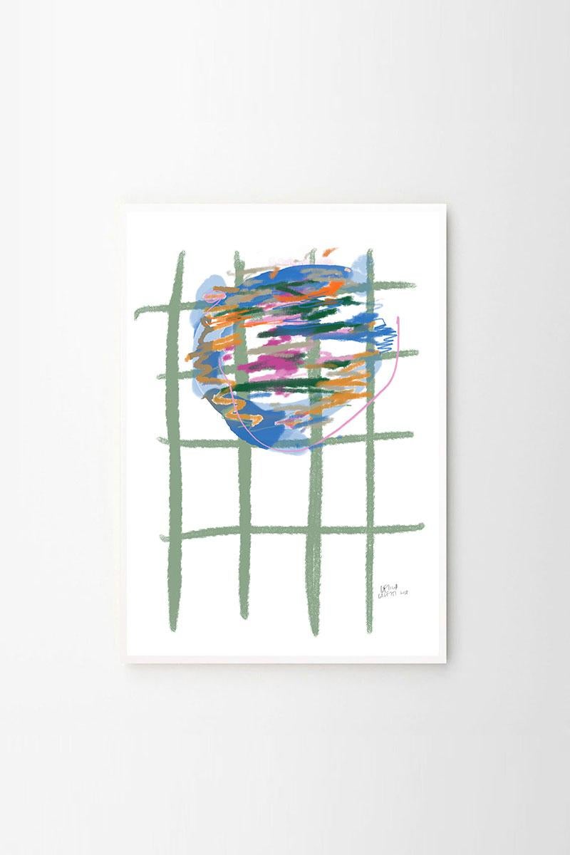 Lágrima Sobre el Mantel Lámina Abstracta de Leticia Gagetti - Tamaño A1 Papel en venta