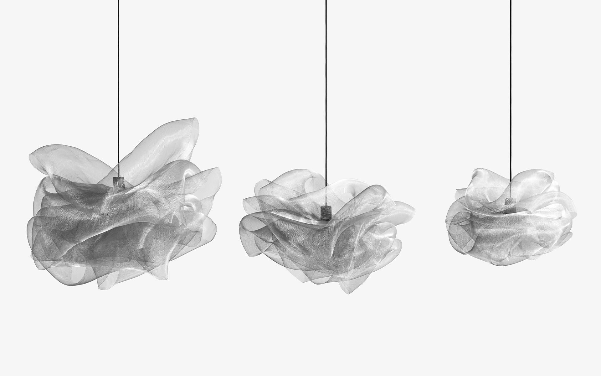 Post-Modern Lagu Kumo Handcrafted Decorative Cloudy Pendant Lighting 60cm 23.6'' For Sale