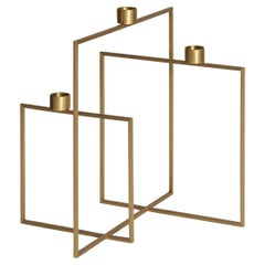 Lagu San Brass Candlestick Decorative Candle Holder With Stand