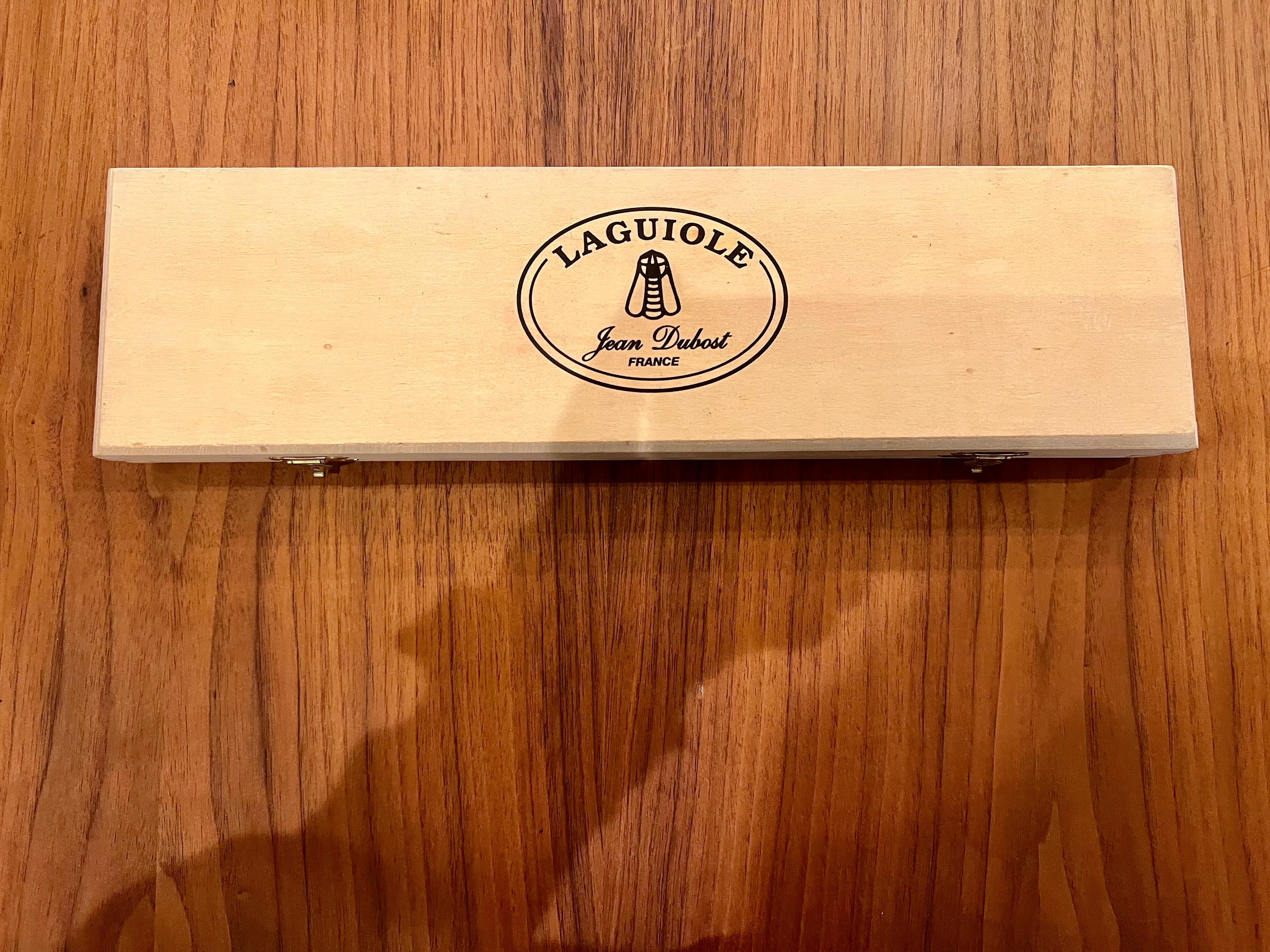 Juego de trinchar Laguiole France con tenedor y cuchillo de trinchar Nuevo en caja en Excelente estado para la venta en San Diego, CA