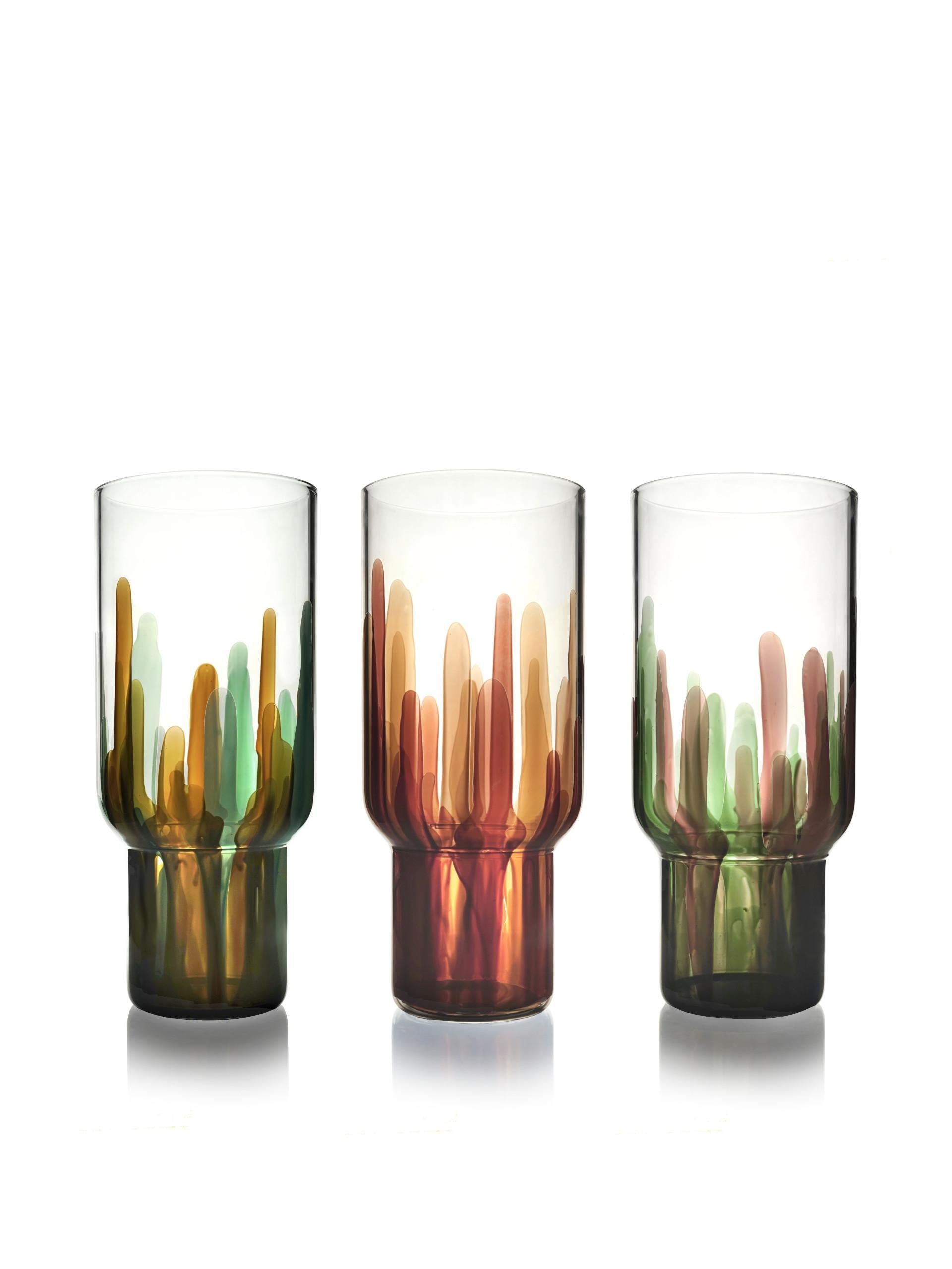 Vase en verre fait main, Laguna brown, Kanz Neuf - En vente à Venezia, Veneto