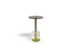 Laguna clear glass side table Made in Italy by Hessentia
