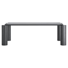 Tavolo da pranzo moderno 'Laguna' con piano in ceramica e gambe in Wood di Palo Nero