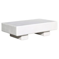 laguna handmade plaster coffee table by öken house studios