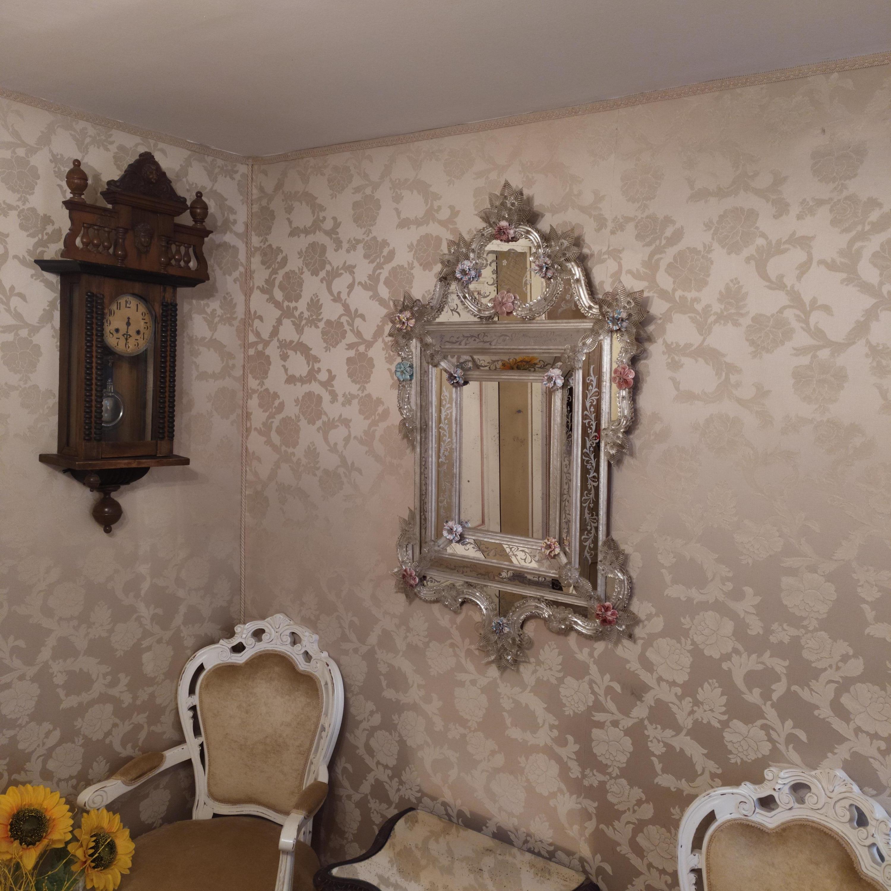 Miroir  Laguna, reproduction d'un miroir vénitien ancien par Fratelli Tosi Murano en vente