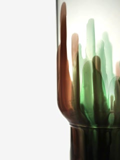 Handmade Glass Vase, Laguna, violet, Kanz