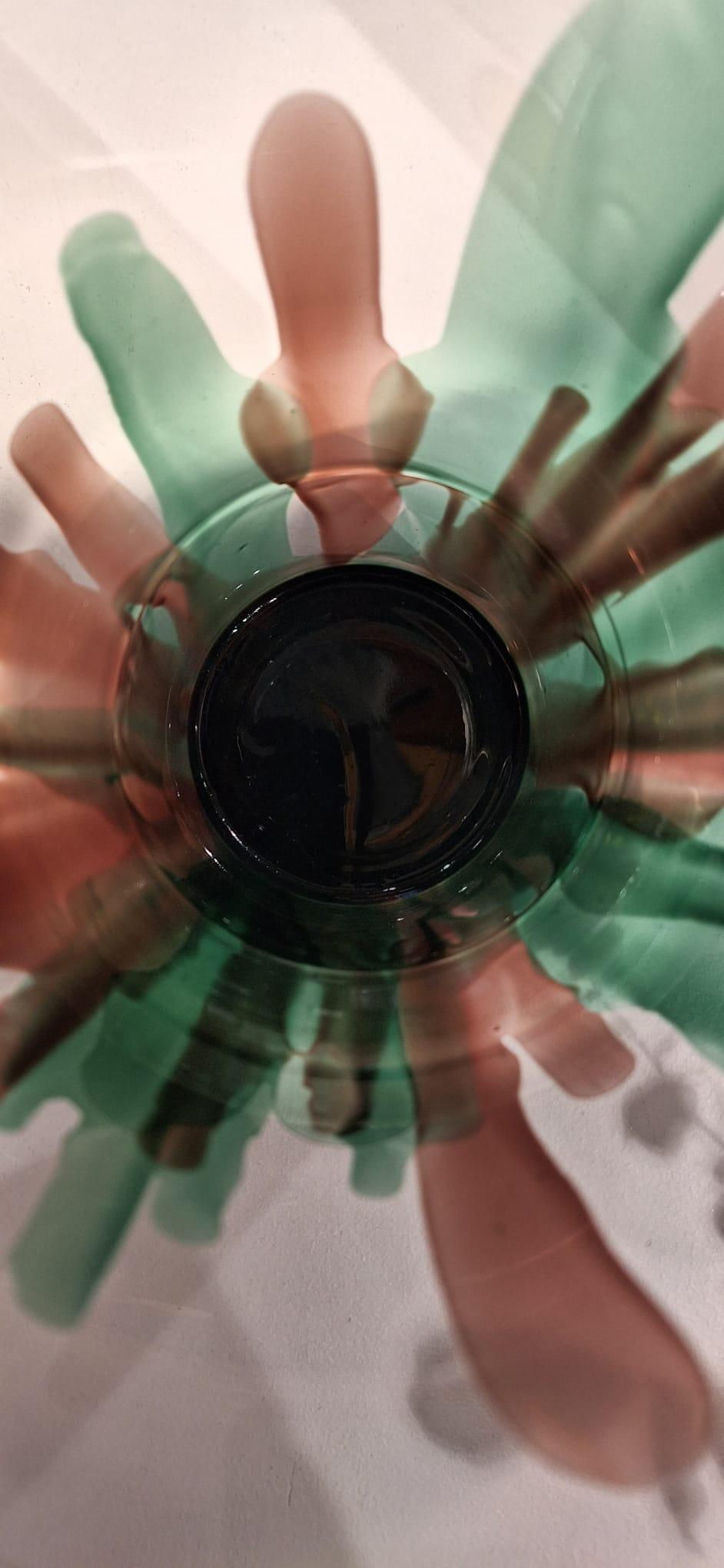 Vase en verre fait main, Laguna, violet, Kanz Neuf - En vente à Venezia, Veneto