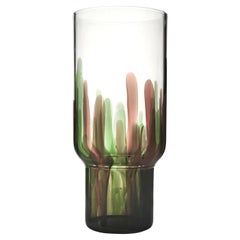 Handmade Glass Vase, Laguna, violet, Kanz