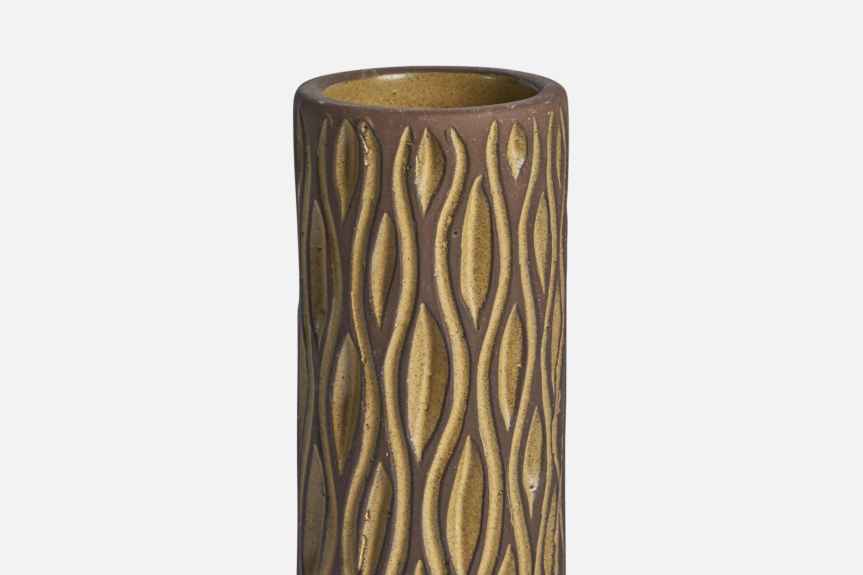 Norwegian Laholm, Vase, Stoneware, Norway, 1960s For Sale