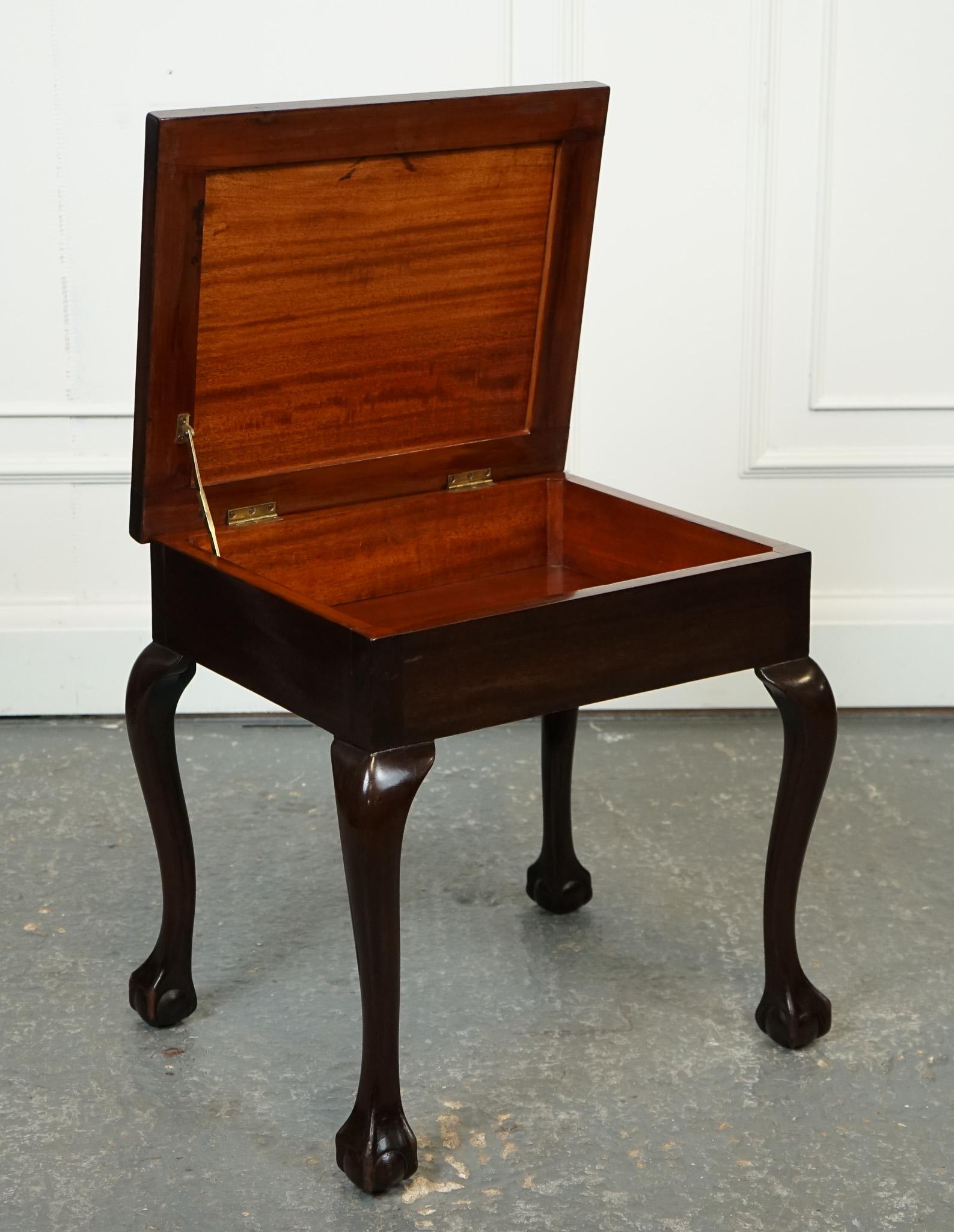 

We are delighted to offer for sale this Lovely Laidler Robsons Stool.

A Laidler Robsons piano stool with storage on claw and ball feet is a classic and elegant piece of furniture typically designed to complement traditional or antique-style