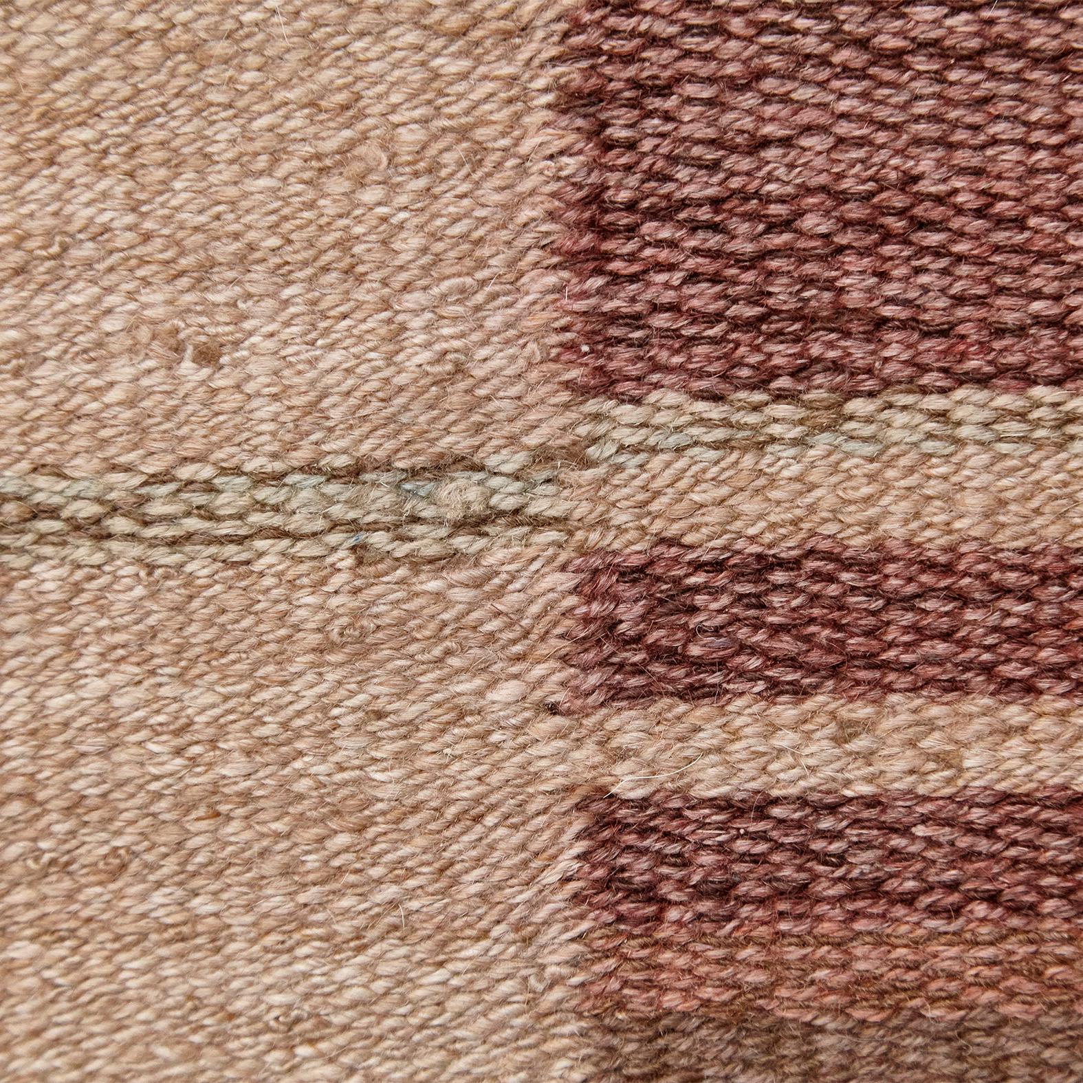 Laila Karttunen Finnish Flat-Weave Carpet for Kiikan Mattokutomo, 1930s 5