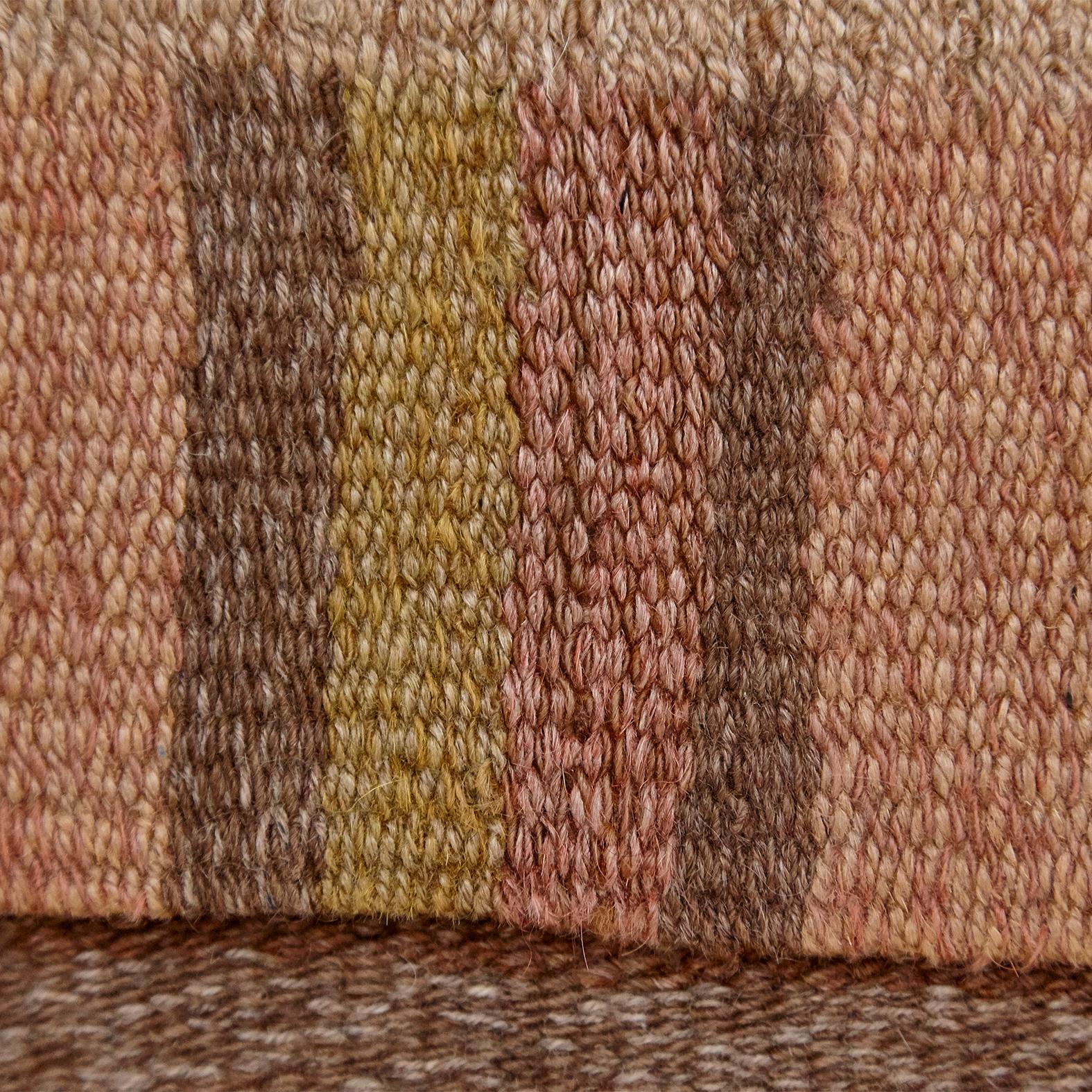 Laila Karttunen Finnish Flat-Weave Carpet for Kiikan Mattokutomo, 1930s 6