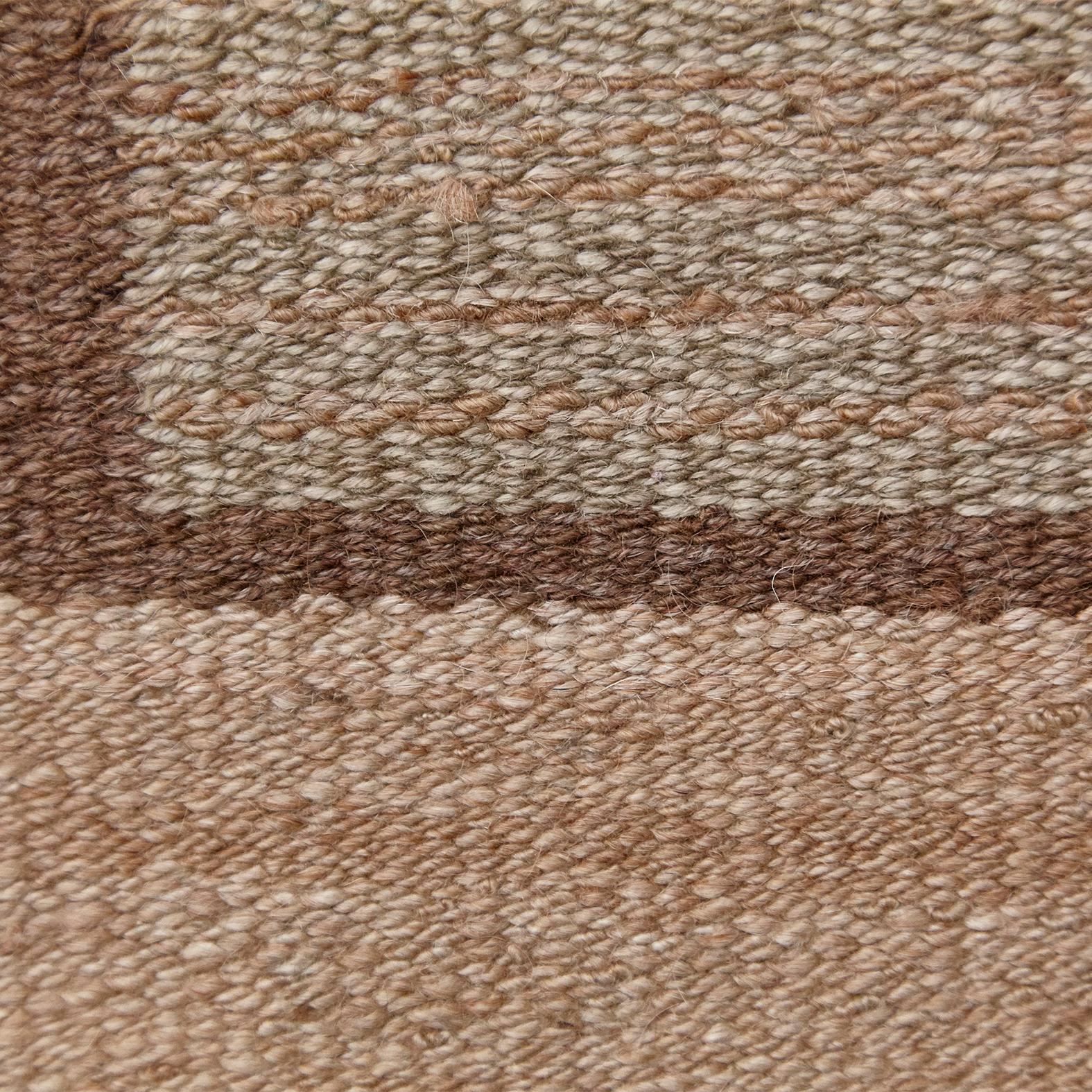 Mid-20th Century Laila Karttunen Finnish Flat-Weave Carpet for Kiikan Mattokutomo, 1930s