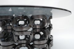 Modularer, geometrischer, zeitgenössischer Tisch aus Keramik und Glas von Pedro Cerisola