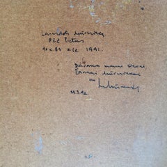 After the rain. 1991, oil on cardboard, 90x83 cm