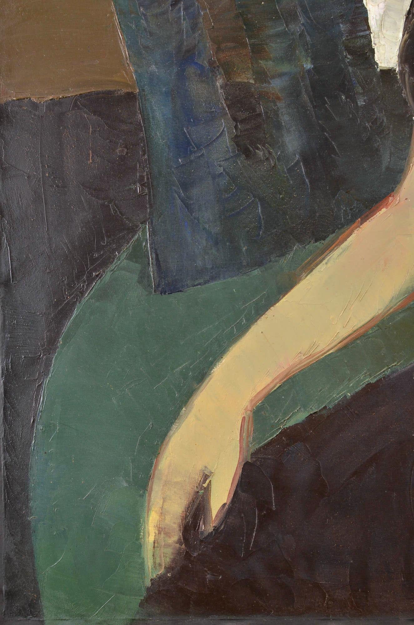 Balerina, 1966. Öl/Leinwand, 92x92 cm im Angebot 1
