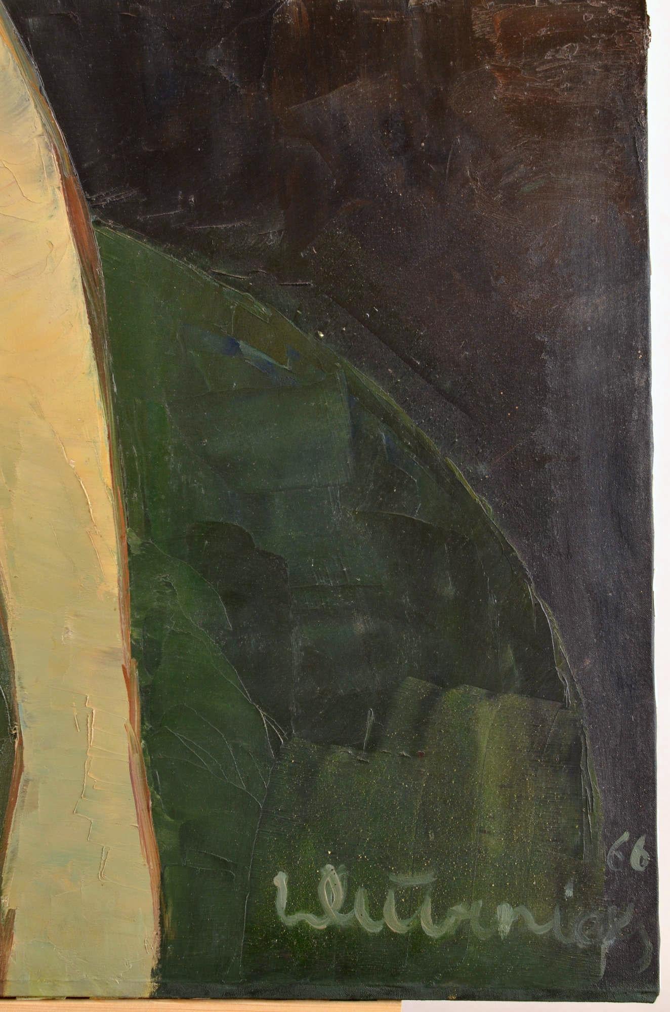 Balerina, 1966. Öl/Leinwand, 92x92 cm im Angebot 2