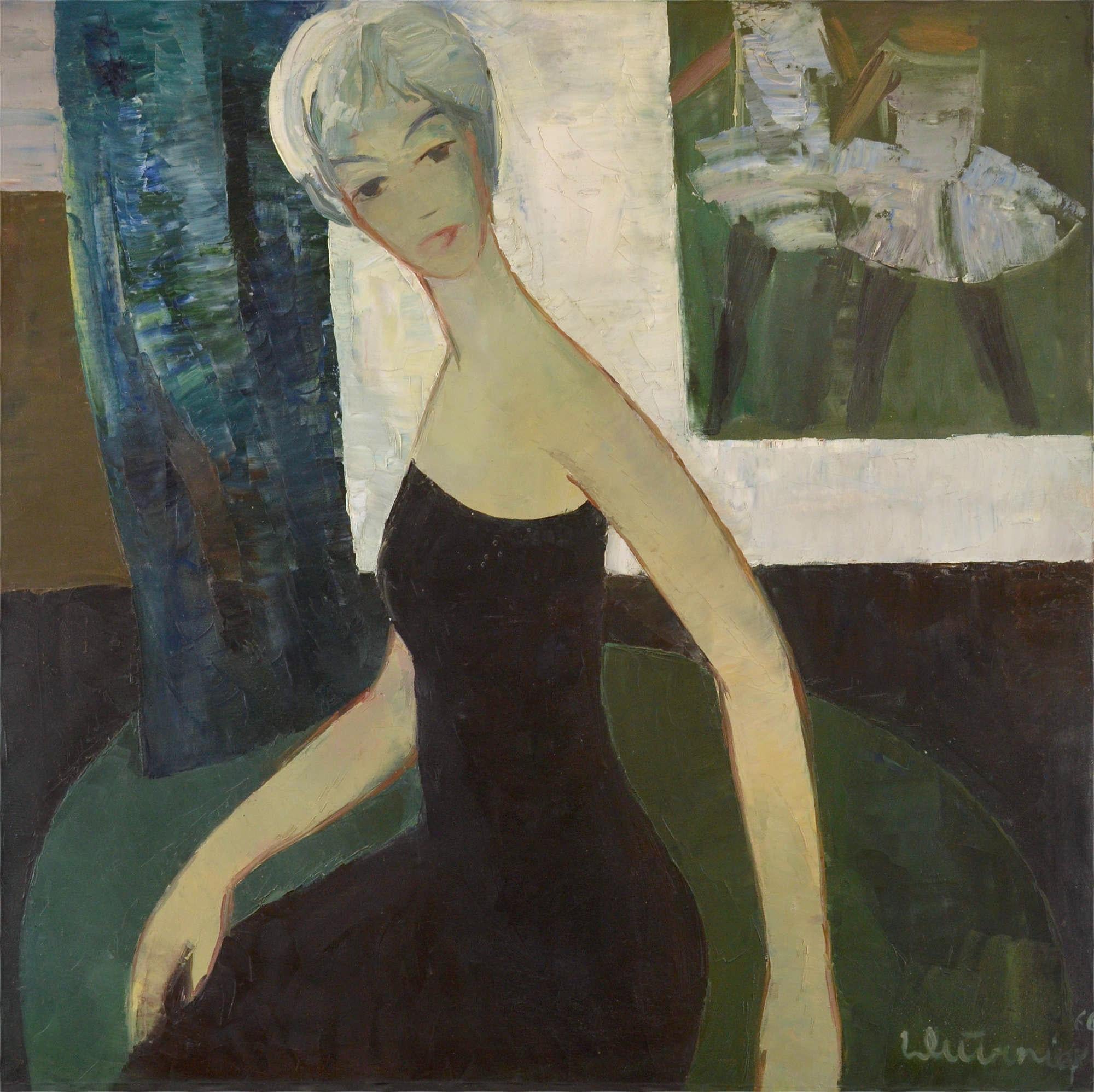 Balerina, 1966. Öl/Leinwand, 92x92 cm