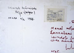 City and tulips  1988, oil on cardboard, 100x80 cm