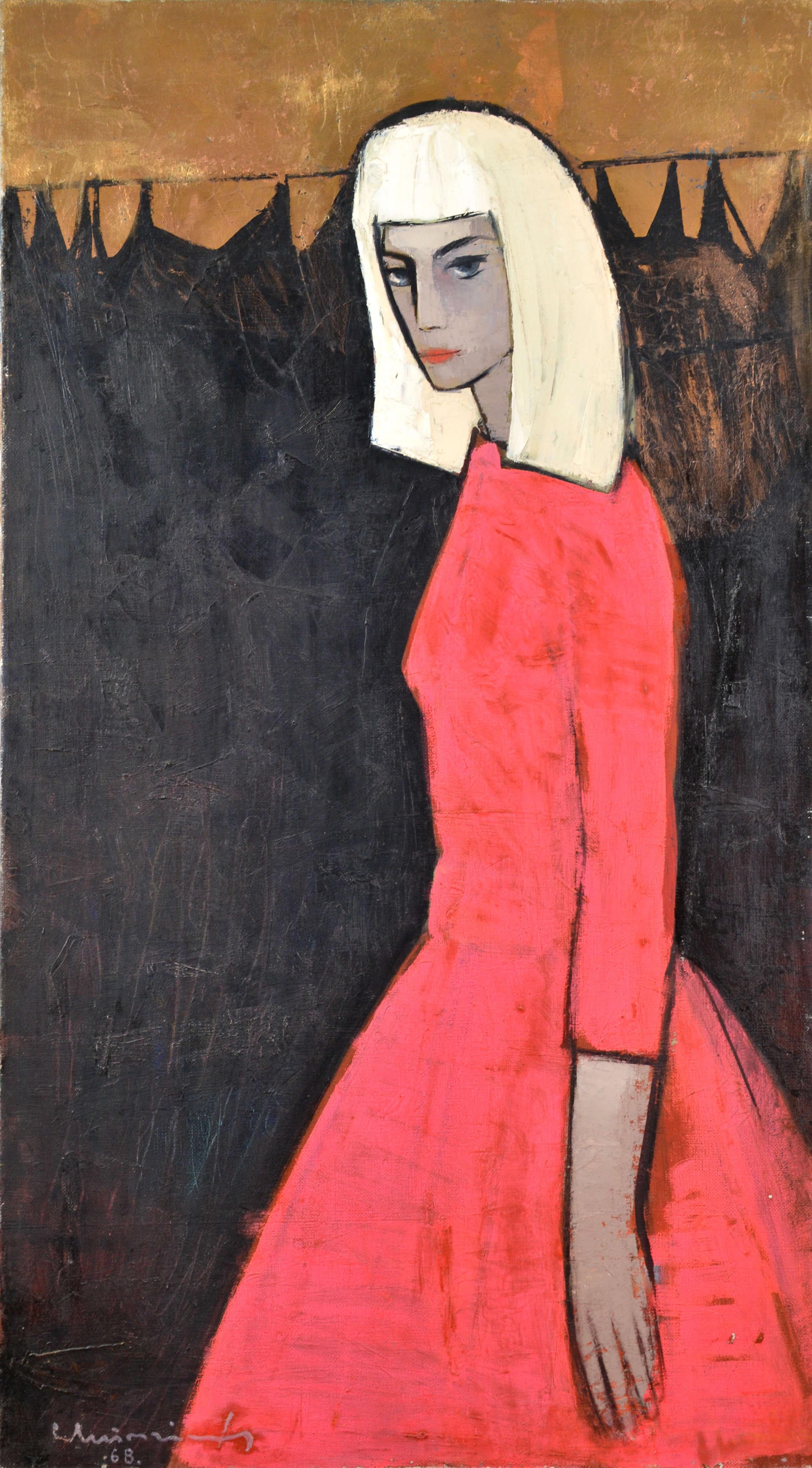 Model. 1968. Olio su tela, 118x65 cm