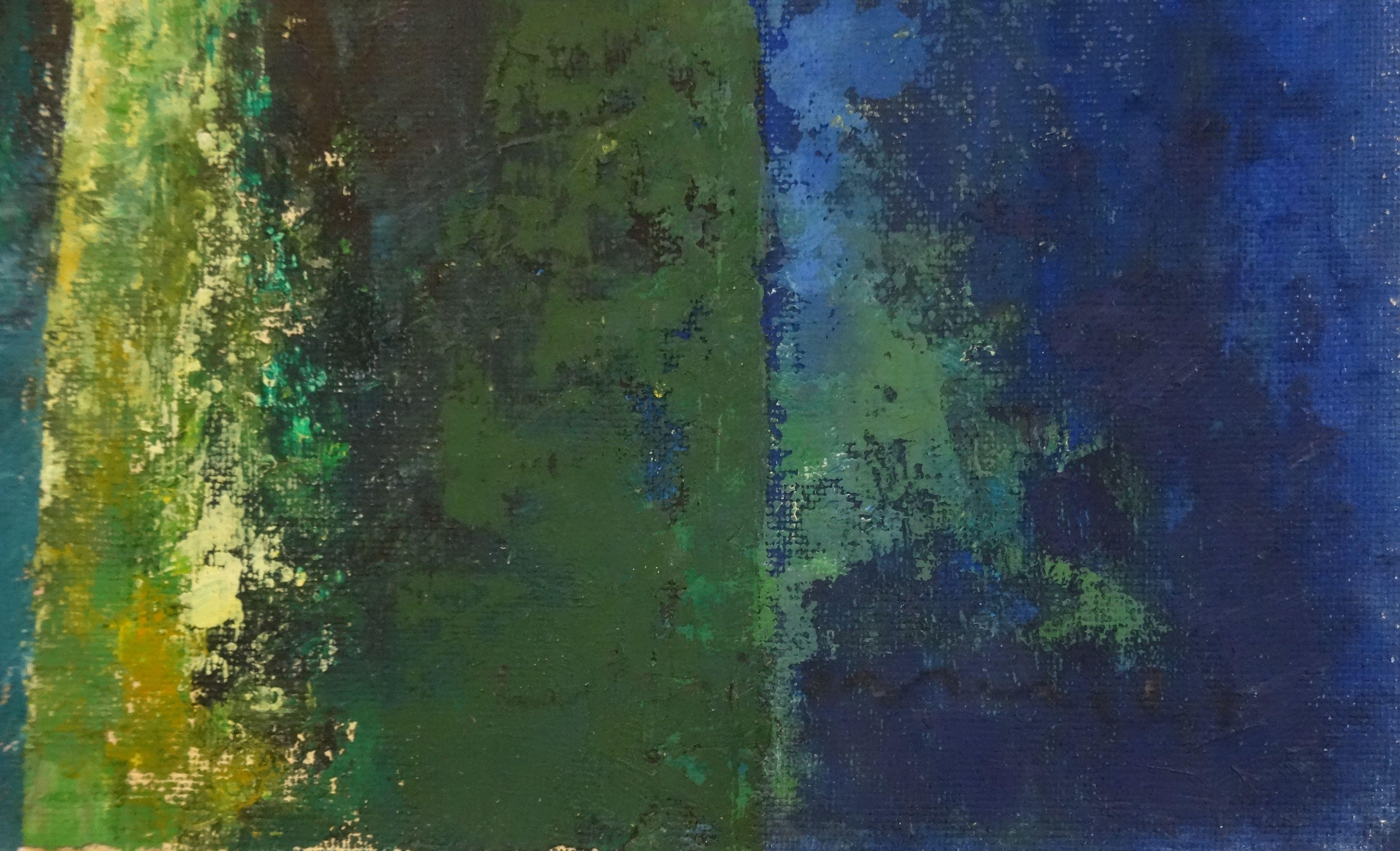 Moonlight. 2000, Karton, Öl, 81x100 cm (Moderne), Painting, von Laimdots Murnieks