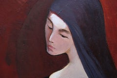 Seated  1974. Oil on canvas, 100x60 cm