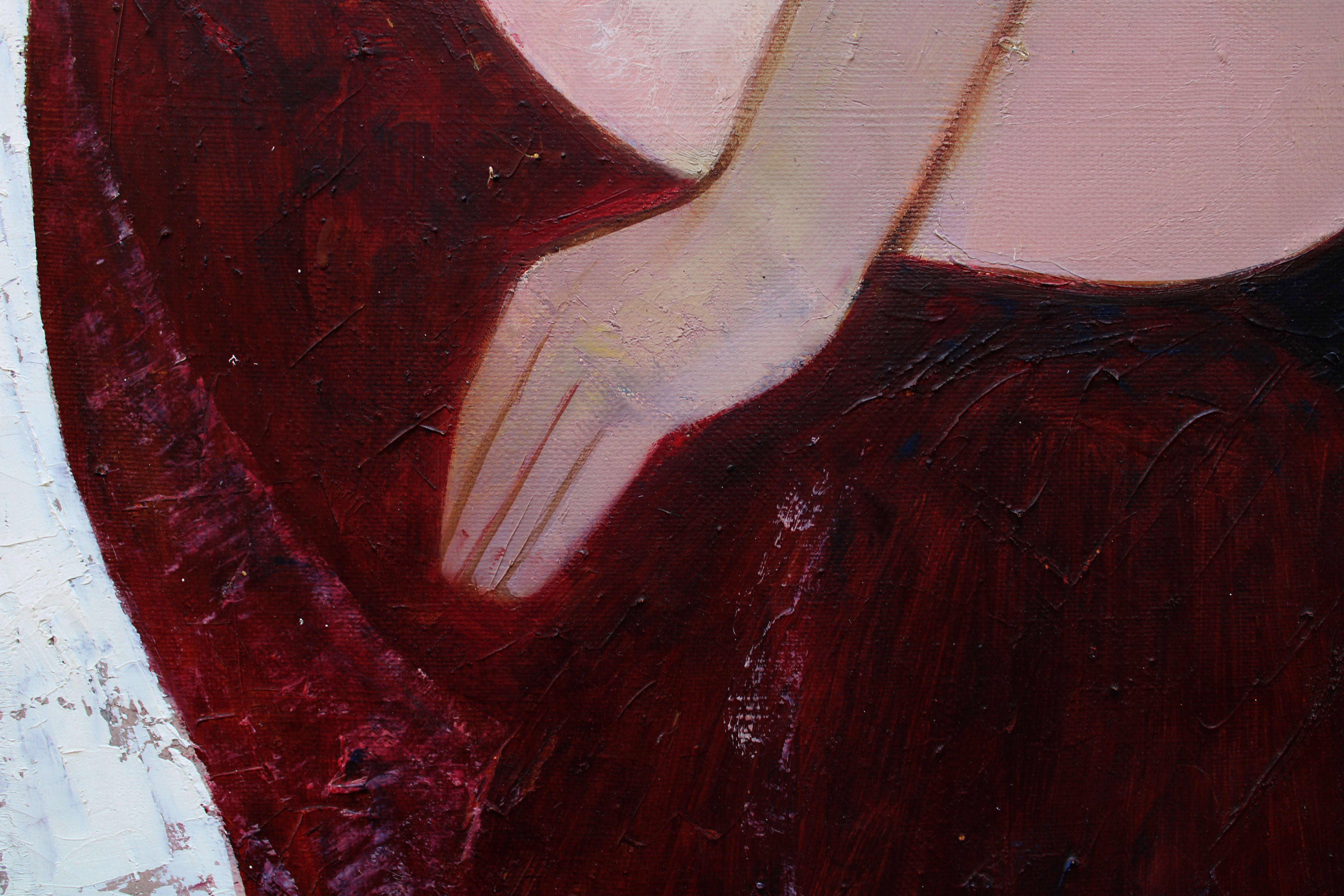 Sitzend

1974. Öl auf Leinwand, 100x60 cm

Im Mittelpunkt des Kunstwerks steht eine nackte Frau, die in einer entspannten Position sitzt. Die Darstellung des Künstlers fängt die Schönheit und Form der weiblichen Figur ein und hebt ihre Kurven,
