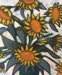 Sunflowers.  1999.  Oil on canvas. 100x81 cm