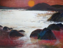 Sunset  1979. Oil on canvas, 84x110 cm