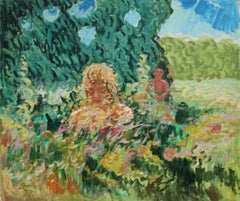 Girl with faun