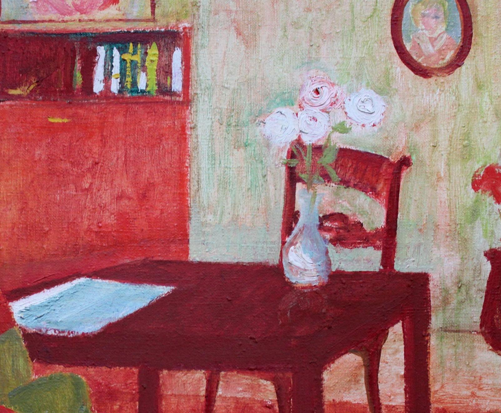 Scène intérieure - Painting de  Laimonis Bubieris
