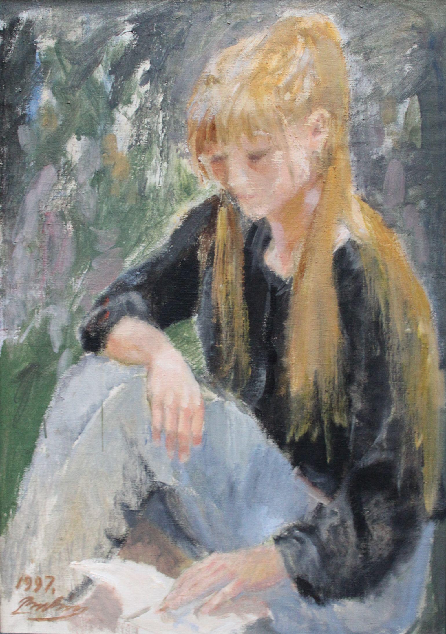 Rita - Impressionnisme Painting par  Laimonis Bubieris