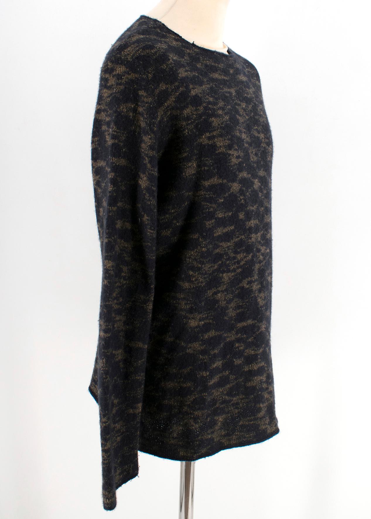 Lainey Tortoise Cashmere Knit Jumper Size S For Sale 3