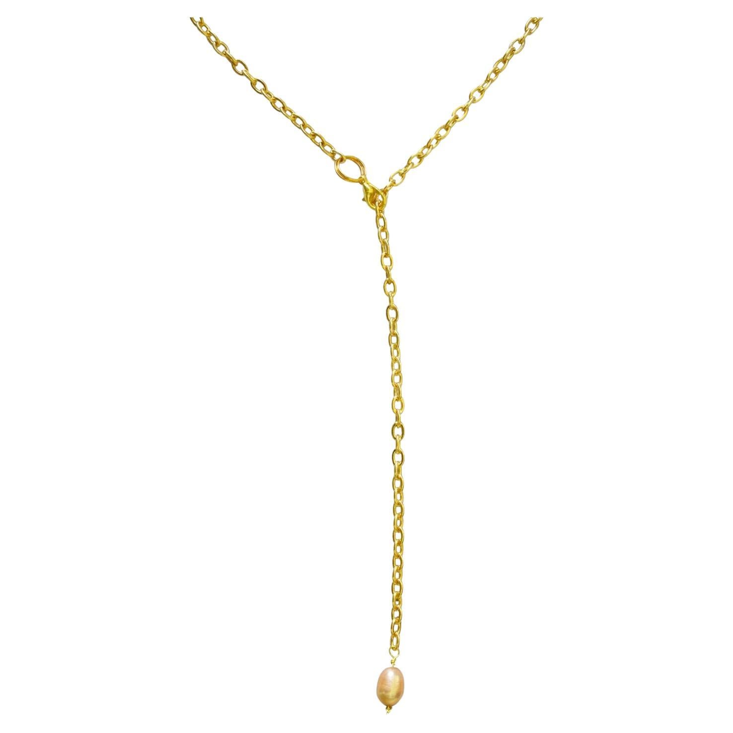 Lairat pink freshwater pearl necklace  by Ifemi Jewels For Sale