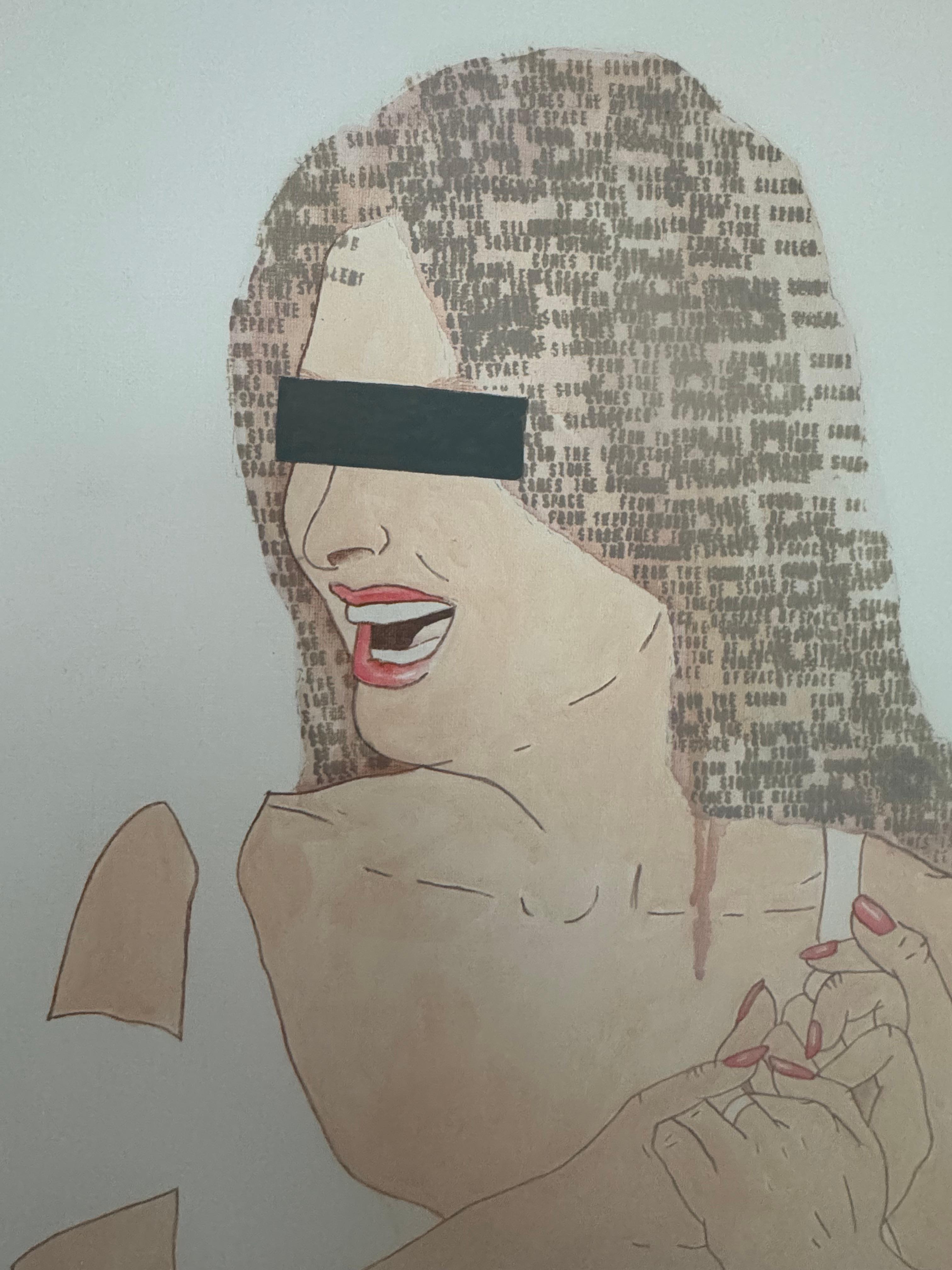 Pop Art contemporanea, Ritratto femminista, Olio su tela.
