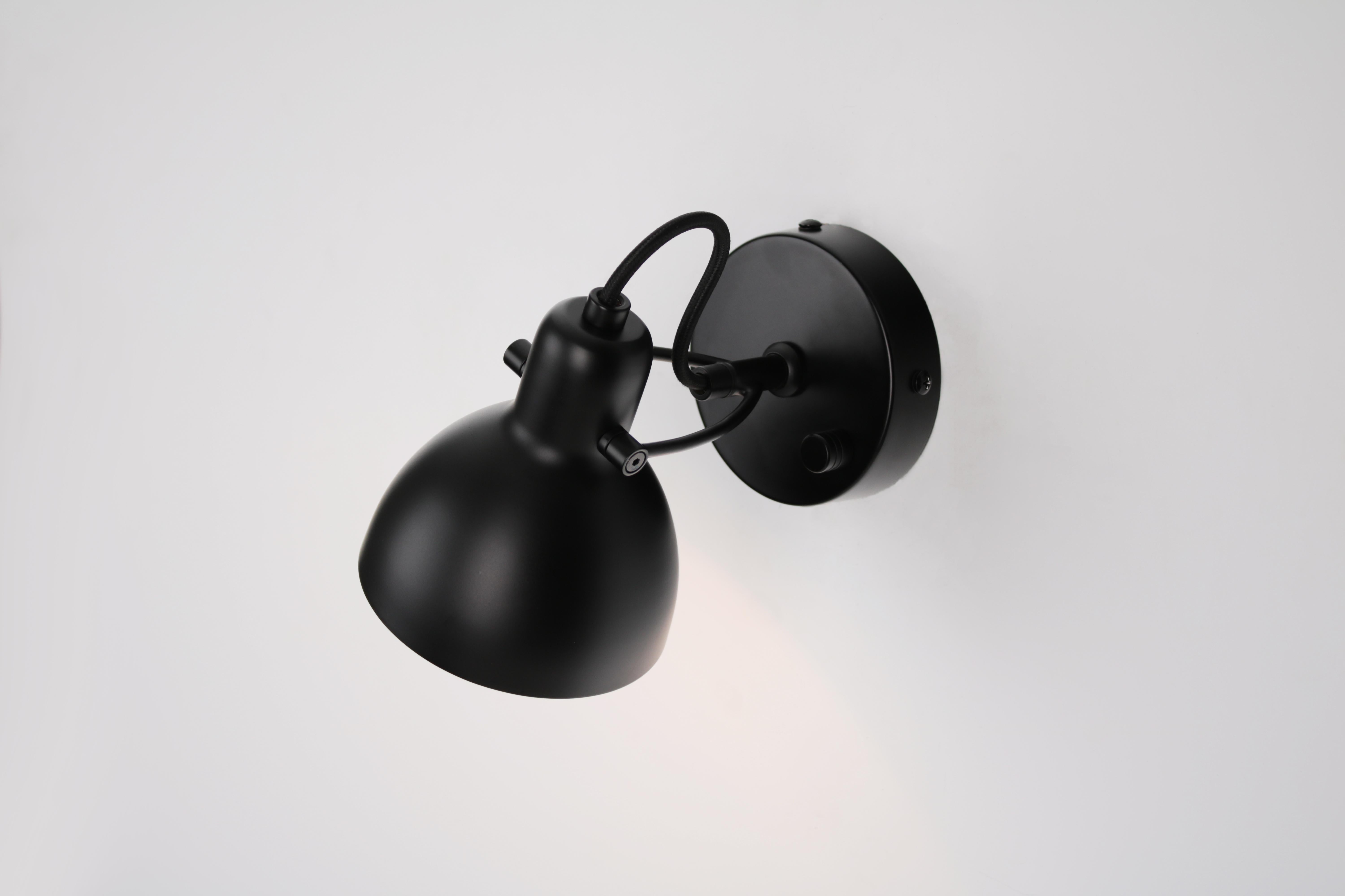 Modern Laito Mini Wall Sconce 'Black, White' For Sale